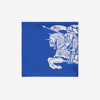 Burberry Equestrian Knight Silk Square Scarf In Knight