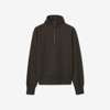 BURBERRY BURBERRY WOOL HALF-ZIP HOODIE