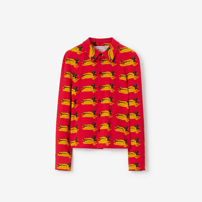 Burberry Duck Print Shirt In Red