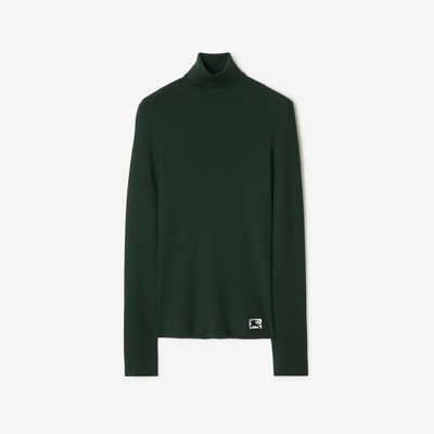 Burberry Ekd Wool-blend Jumper In Vine