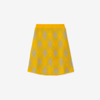 Burberry Check-plaid Brushed Skirt In Mimosa