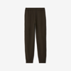 Burberry Asian Fit Logo-embellished Wool Jogging Pants In Otter