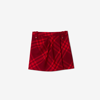 BURBERRY BURBERRY CHECK WOOL MINI SKIRT