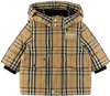 BURBERRY BABY BEIGE VINTAGE CHECK DOWN JACKET