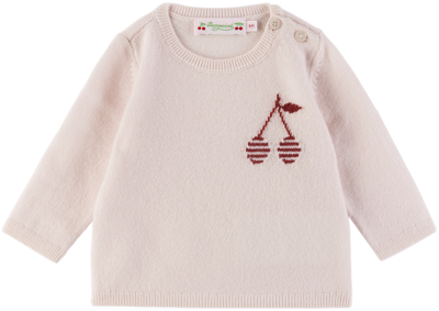 Bonpoint Baby Pink Celly Sweater In Upb Rose Pale 121