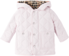 BURBERRY BABY PINK QUILTED COAT