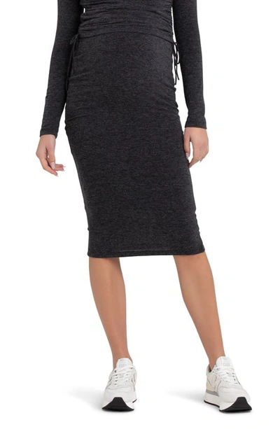 Ripe Maternity Jess Over Bump Skirt Dark Charcoal