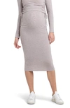 Ripe Maternity Jess Over Bump Skirt Sand In Sand