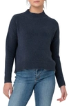 Ripe Maternity Jade Crop Nursing Knit Sweater Denim Marle In Denim Marl
