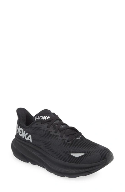 Hoka Women's Clifton 9 Gtx Slip On Sneakers In Black