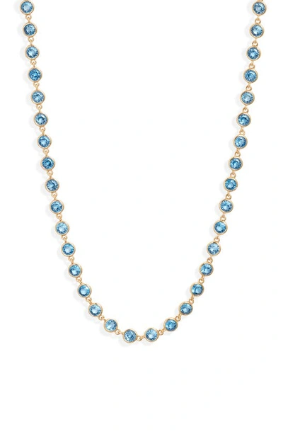 Roxanne Assoulin Women's Diamond Life Goldtone & Cubic Zirconia Necklace In Sapphire