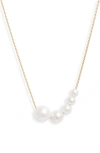 POPPY FINCH GRADUATED CULTURED PEARL BEADED NECKLACE