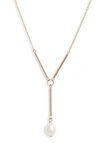 POPPY FINCH CULTURED PEARL Y-NECKLACE