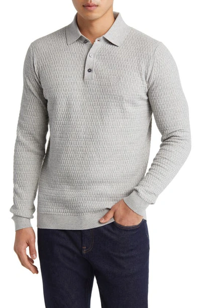 Barbour Knit Thornbury Polo Shirt In Grey Marl
