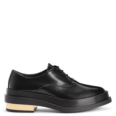 Giuseppe Zanotti Malick Almond-toe Lace-up Shoes In Black