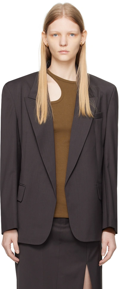 Low Classic New Classic Single-breasted Blazer In Grey