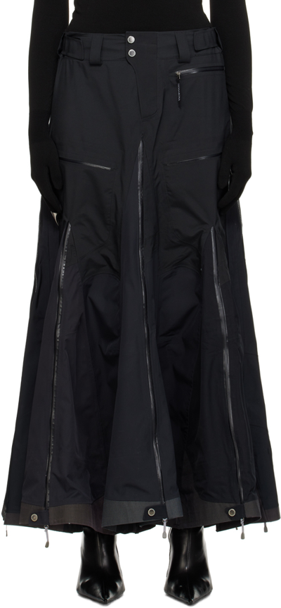 Hodakova Black Double Trouser Maxi Skirt
