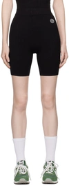 Sporty And Rich Black Srhwc Biker Shorts In Black