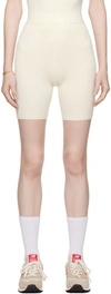 Sporty And Rich Off-white Srhwc Biker Shorts In Cream