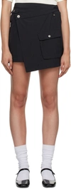 Ksubi Black Tactic Miniskirt In Black