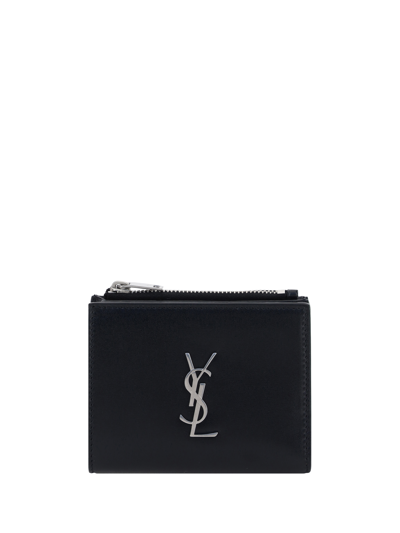 Saint Laurent Card Holder In Nero