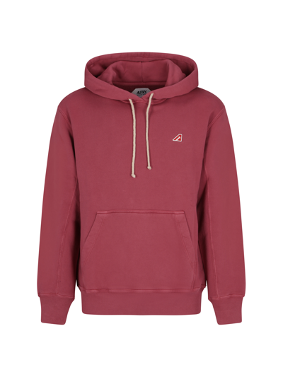 Autry Hoodie Patch Logo In Red