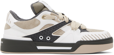 Dolce & Gabbana New Roma Sneakers In Taupe