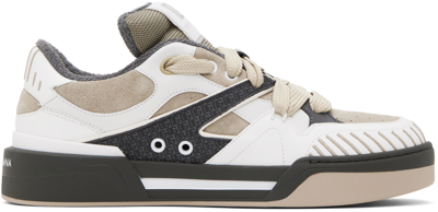 Dolce & Gabbana New Roma Sneakers In Grey