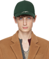 Ader Error Green Embroidered Cap In Green