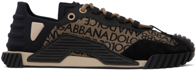 Dolce & Gabbana Ns1 Mesh Sneakers In Brown