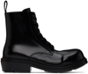 BOTTEGA VENETA BLACK FIREMAN BOOTS