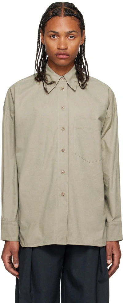 Low Classic Grey Sleeve Point Shirt In Grey