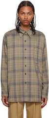 LOW CLASSIC BEIGE CHECK SHIRT