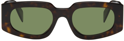 Retrosuperfuture Tortoiseshell Tetra Sunglasses In Havana 3627