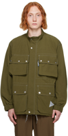And Wander Khaki Parachute Jacket In 180 Khaki