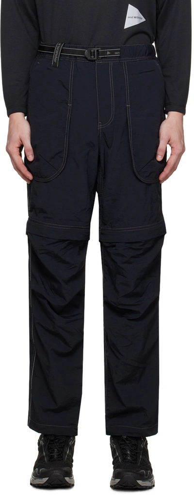 And Wander Black 2way Track Trousers