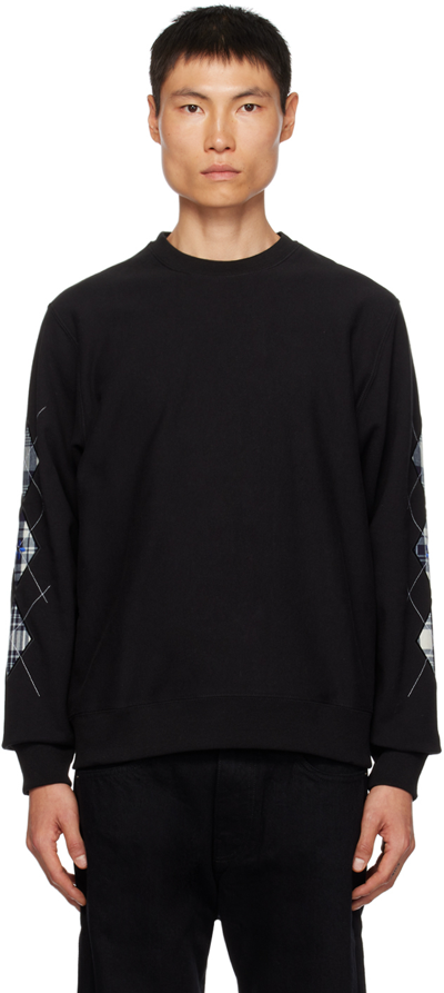 NOAH｜SWEATSHIRTS (Argyle Applique Sweatshirt (SS119FW23 Argyle Appliqué Sweatshirt - Noah