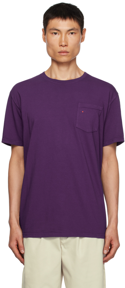 Noah Purple Pocket T-shirt In Dark Purple