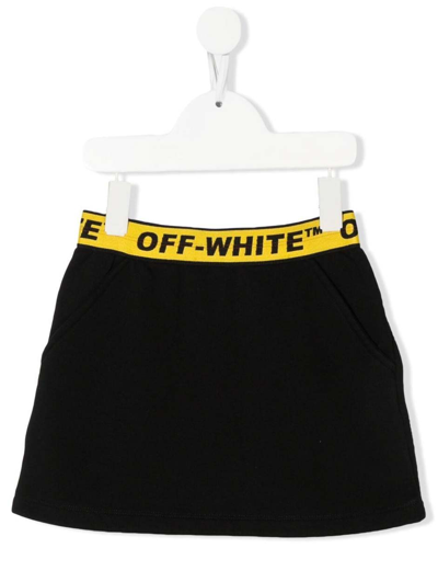 Off-white Kids' Gonna Industrial Logo In Black