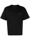 Etro Pegaso Embroidered Cotton T-shirt In Black