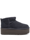 Ugg Classic Ultra Mini Platform "eve Blue" Boots In Blue