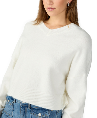 Sanctuary Women's Easy Breezy V-neck Pullover Sweater In Milk