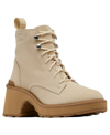 Sorel Hi-line Lace-up Boot In Bleached Ceramic/caribou Buff
