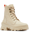 Sorel Women's Brex Lug Sole Lace-up Boots Women's Shoes In Bleached Ceramic/optimized Orange