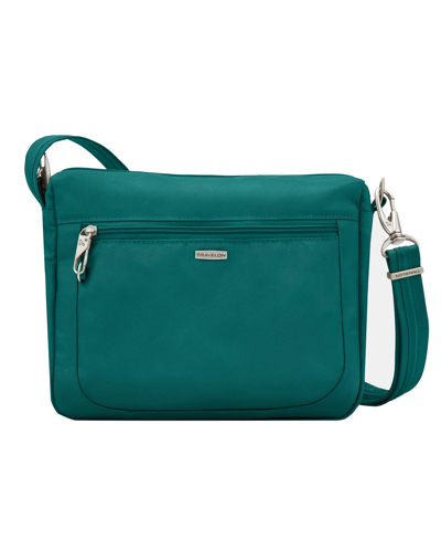 Travelon Anti-theft Classic Small East, West Crossbody In Spruce