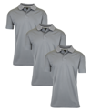 GALAXY BY HARVIC MEN'S DRY FIT MOISTURE-WICKING POLO SHIRT, PACK OF 3