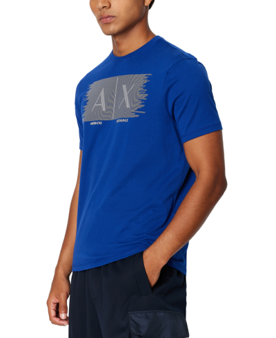 A X Armani Exchange Men's Logo Graphic T-shirt In New Ultramarine