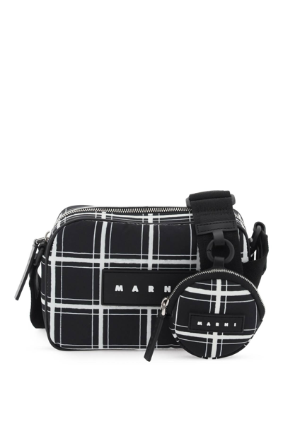 MARNI ラウントフレムサンクラス ME602S 200 Marni Black Nylon Messenger Bag | ModeSens