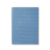 Smythson Soho Notebook In Mara In Nile Blue