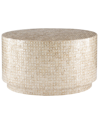 Linon Furniture Perrin Capiz Mosaic Coffee Table